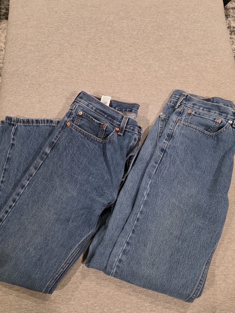 Levi's Straight-Leg Jeans in Classic Blue Denim